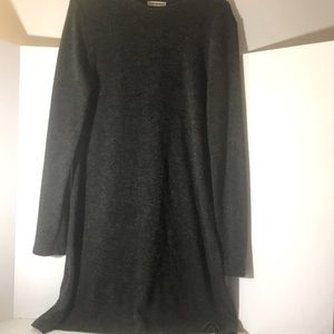 Zenana Outfitters dress sweater size m long sleeves dark gray